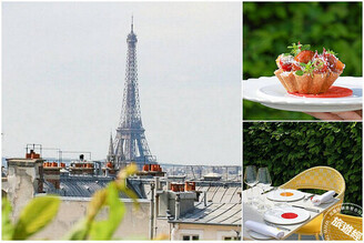 夏天最浪漫的事 在巴黎空中花園，與巴黎鐵塔對望共餐