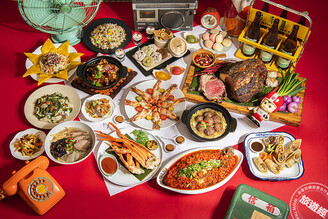 台北遠東香格里拉「遠東Café」展現復古風 自助餐也能找回年味、家鄉味