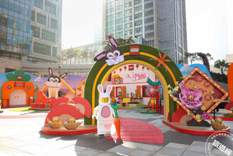 台灣樂高「玩兔 sweet」天地免費玩 4.5米高巨型萌兔可愛又吸睛
