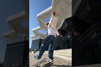 滑板街頭挑戰 - 找到一個落差，來點地板招摩擦 skateboarding skate skateboard skateboardingisfun skater