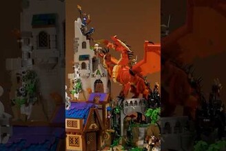 超還原 史詩級經典桌遊龍與地下城LEGO LEGO21348 紅龍傳奇dungeonsanddragons