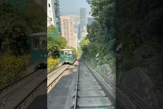 香港太平山 山頂纜車 縮時攝影Peak Tram Hong Kong