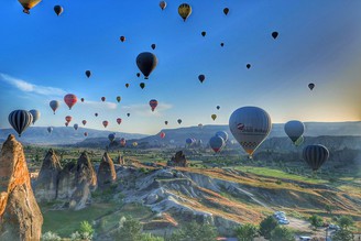 土耳其-美到窒息看三百次都不厭倦的熱氣球配日出