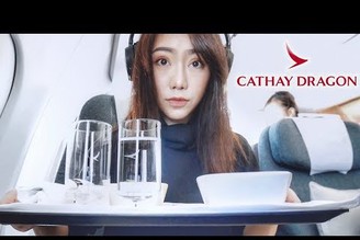 國泰港龍航空｜商務艙A330奢侈飛行，桃機貴賓室必點國泰珍奶牛肉麵 Cathay Dragon 國泰港龍航空