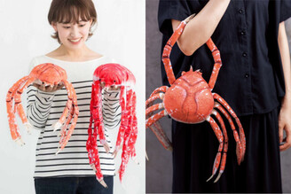 背出門成全場焦點！日本超獵奇「螃蟹包」滿滿海鮮風情～