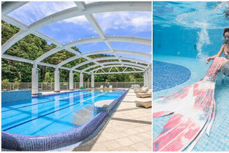 飯店新「招」 美人魚降臨北投大地泳池中，可拍、可看、可互動！