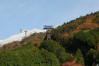 琵琶湖山谷的「三段紅葉」絕景