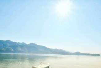 這不是日月潭，是安徽的太平湖