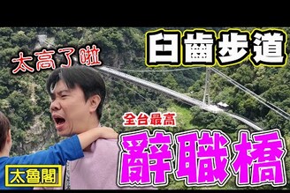 【臼齒步道 辭職橋】全太最高最驚險的吊橋 和太魯閣親民的美景步道