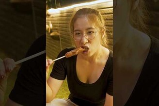 老闆娘開吃中秋噴水香腸趴  喬老師 中秋烤肉 中秋節 高粱酒香腸 同心嚐