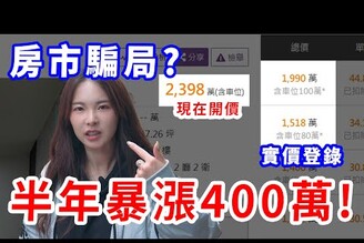 1500萬半年漲到1900萬前員工透漏水很深！屋主竟是台灣房屋自己人奎丁Zamy
