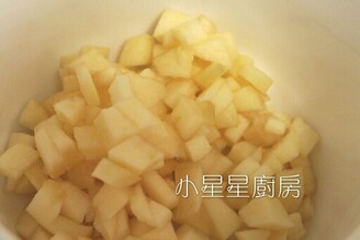 好夢幻好可愛！有果肉的「蜜糖蘋果棉花蛋糕」