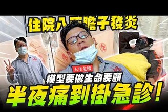 【人生危機】半夜痛到掛急診 模型要做生命要顧膽囊發炎住院八天要花多少錢Mr.Joe Hobby.tv