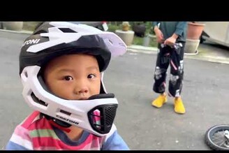 1y7m 王子麵騎車紀錄 收腿已成形