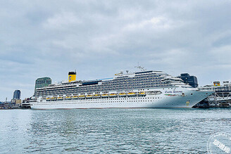 歌詩達莎倫娜號啟航！璀璨夜色中展開全新的亞洲航程！