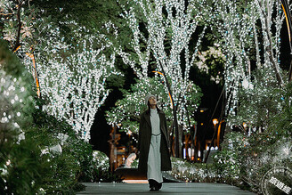 勤美草悟聖誕村開村 下雪的聖誕樹，250米長「光之道」超浪漫
