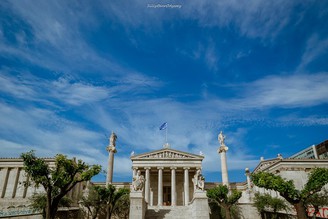 【希臘】不朽的古典建築：雅典學院、雅典大學、國家圖書館