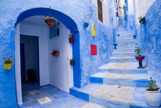 【摩洛哥】美到不要不要的藍色山城 - 舍夫萬沙