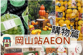 [日本岡山] Day1-3:岡山AEON購物中心(購物篇)-超市買水果&Tokyu Hands逛文具！
